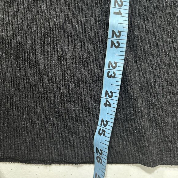 Jones New York Top Womens 2X Black Ribbed Dark Fairy Old Money Sleeveless Blouse - Picture 7 of 7